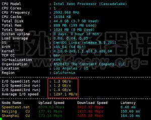 Vultr VPS洛杉矶机房性能和速度测评