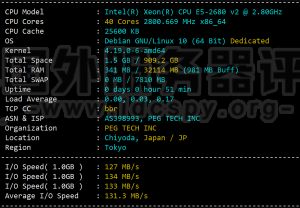 RAKsmart日本服务器E5-2680系列性能速度综合评测