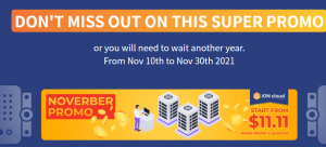 iON双十一狂欢 云主机低至$11.11/月