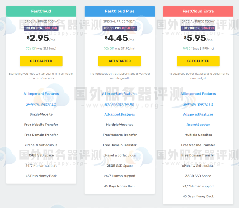 FastComet虚拟主机70%折扣