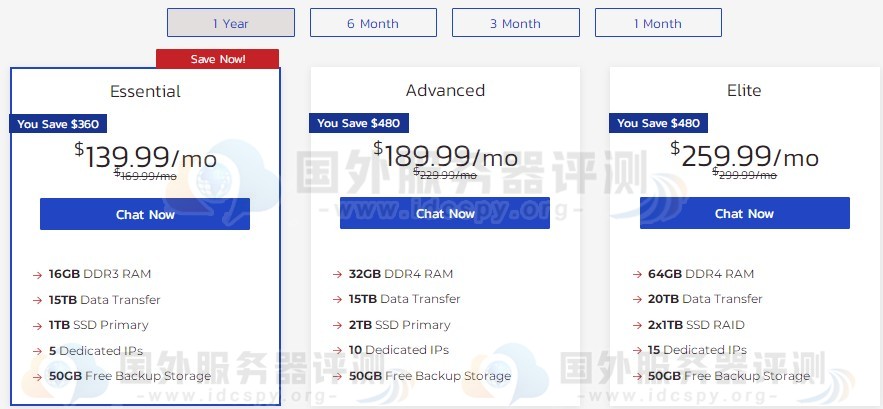 InMotionHosting专用服务器优惠