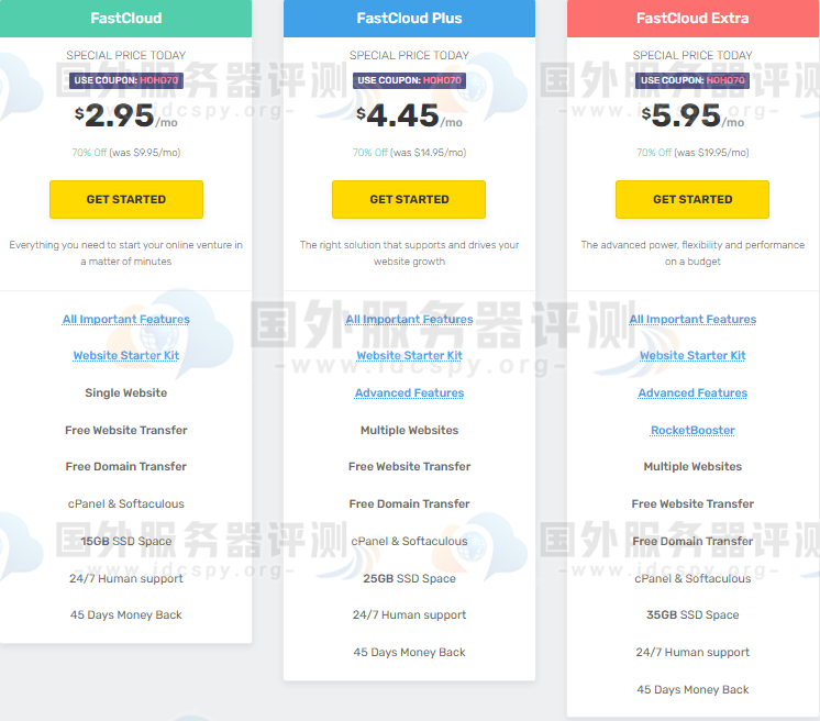 FastComet虚拟主机70%折扣