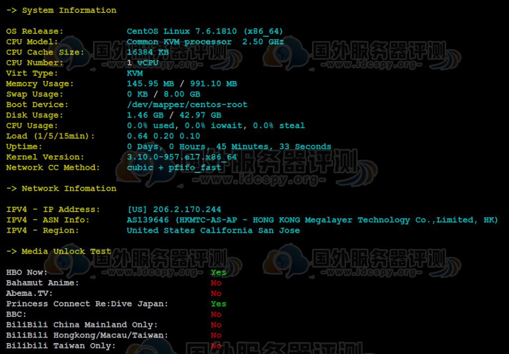 Megalayer美国CN2 VPS主机评测