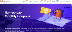 2022年Namecheap二月优惠码更新汇总