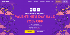 2022年FastComet情人节特惠 虚拟主机70%折扣