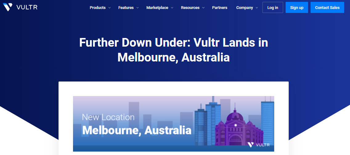 Vultr相继新增全球第23个数据中心——澳大利亚墨尔本