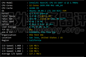 RAKsmart香港裸机云服务器速度和性能评测
