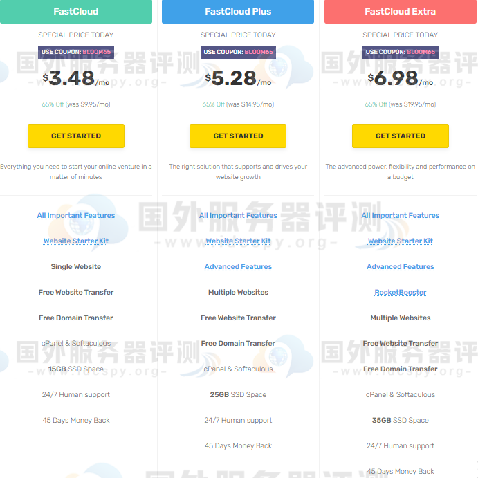 FastComet虚拟主机65%的折扣