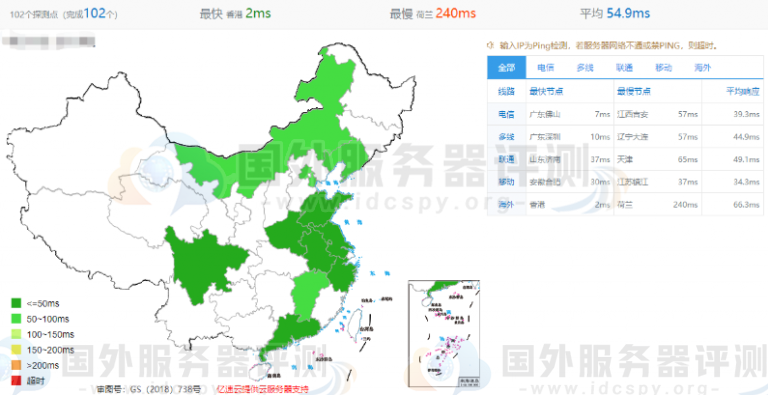 。BlueHost免备案香港虚拟主机的访问速度