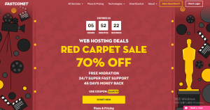 Fastcomet红地毯特卖 虚拟主机最高可享70%折扣
