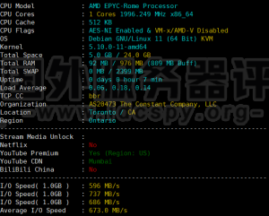 Vultr印度VPS孟买机房速度和性能评测