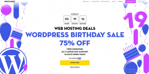 FastComet WordPress生日特卖 高达可享75%折扣