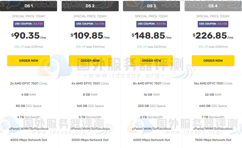 FastComet专用服务器全场35%折扣