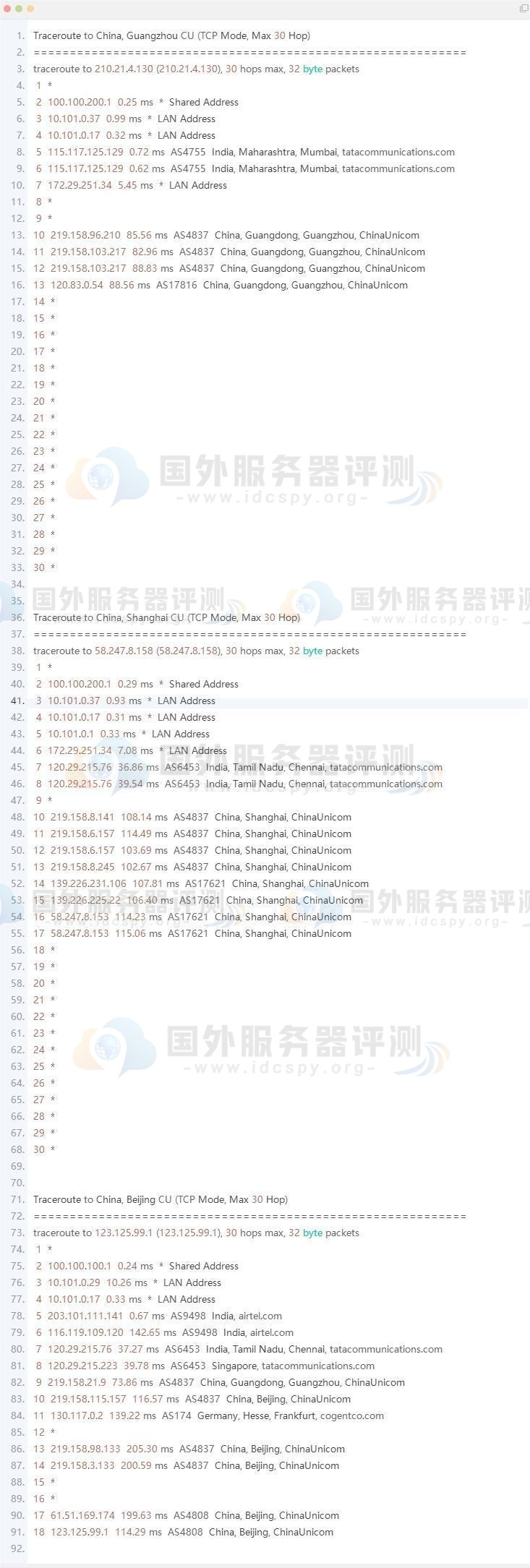 Vultr印度班加罗尔VPS速度性能综合评测