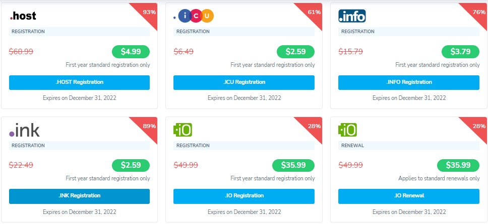 NameSilo11月域名特惠 便宜域名低至$1.19