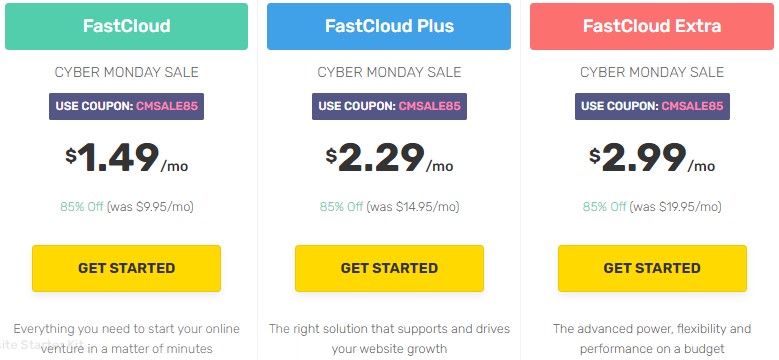 FastComet网络星期一钜惠 虚拟主机一月仅需$1.49