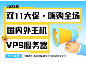2023年11.11国内外主机VPS服务器活动汇总