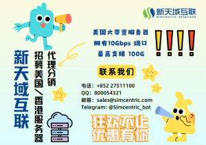 新天域互联招美国/香港服务器代理——最低折扣美国大带宽服务器