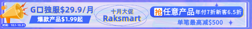 RAKsmart国外服务器服务器