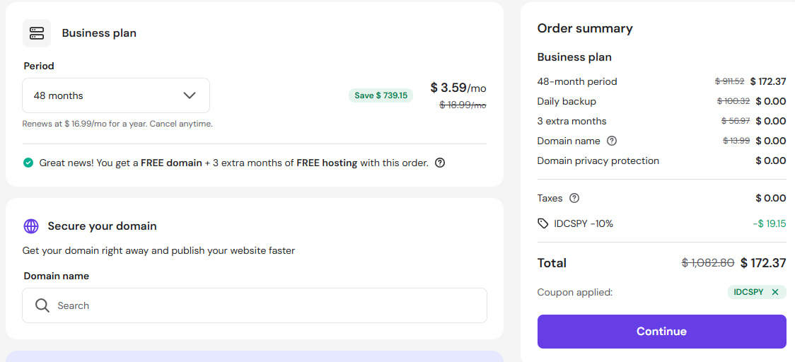 Hostinger WooCommerce主机
